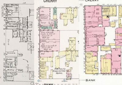 Compilation of the 1869, 1889, 1919 Sanborn Maps