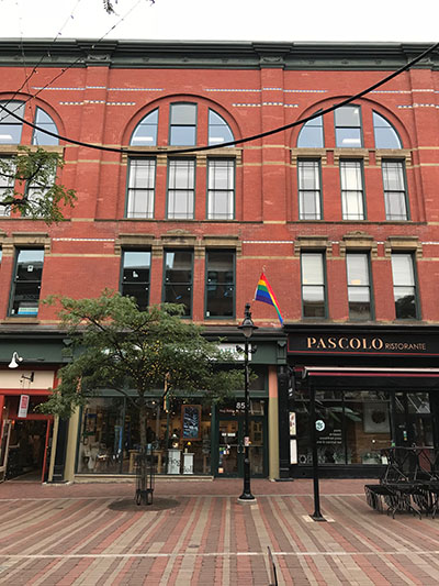 Current photo of Howard Opera House's Church Street facade