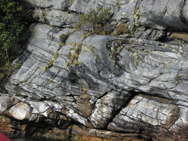 3-D view of fold in high strain zone