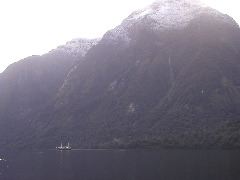 The Wanderer with Snow on Peaks