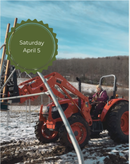 person operating tractor