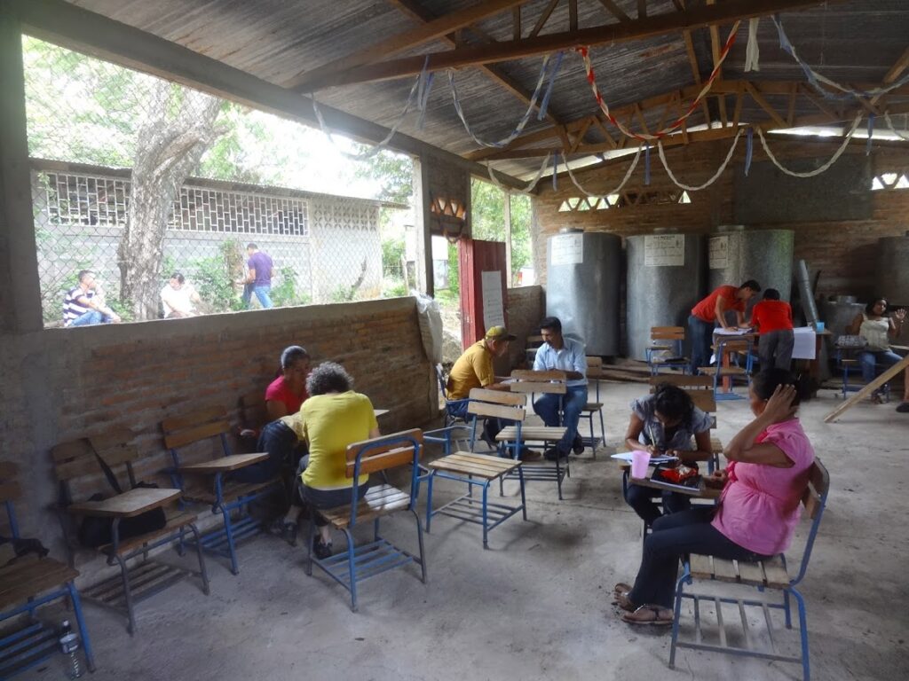 Conducting interviews on agroecological practices and resilience in Northern Nicaragua, 2015. Photo: Janica Anderzén