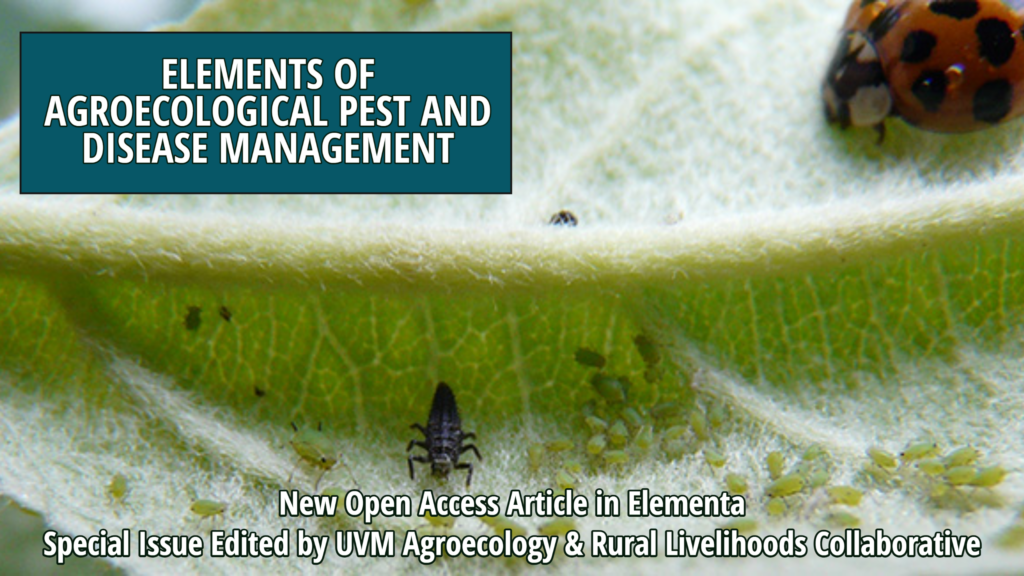 Elements of AE Pest & Disease Management Agroecology at UVM