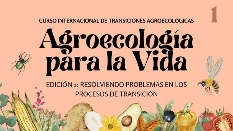 Promotional poster for an agroecology course