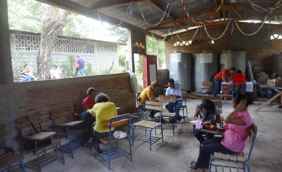 Conducting interviews on agroecological practices and resilience in Northern Nicaragua, 2015. Photo: Janica Anderzén