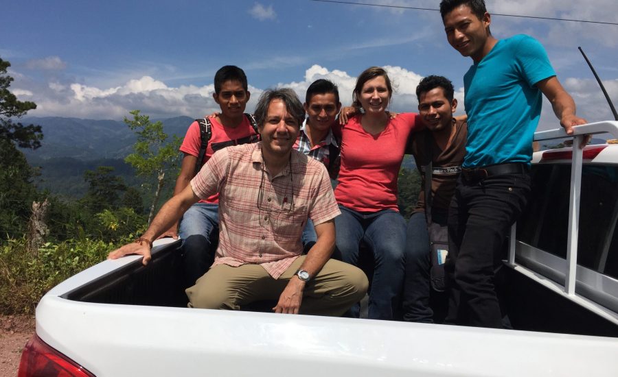 Doing field work with a local research team in the department of Copán in western Honduras, 2015. Photo: Ernesto Méndez.