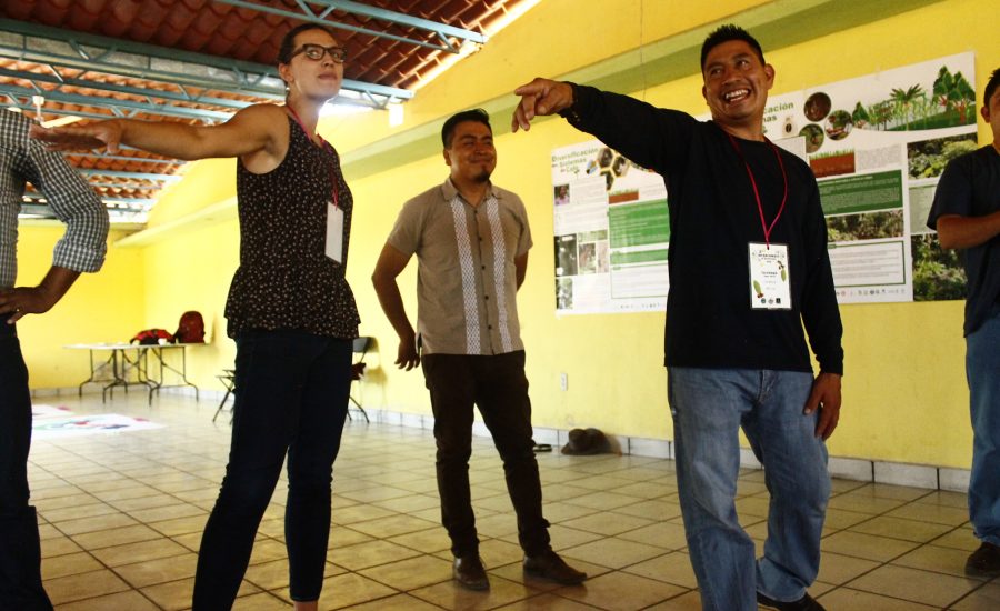 Playing "Football" in the 2nd internationational exchange Mexico-Nicaragua in Jaltenango, Chiapas, Mexico (2019). Photo: Alejandra Guzmán Luna
