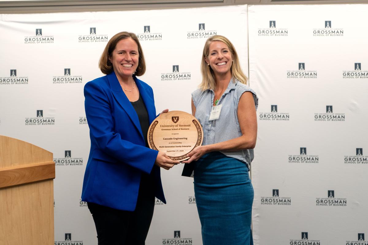 Cascade Engineering received the Multi-Generation Family Enterprise award at the 2024 Vermont Legacy and Family Enterprise Awards