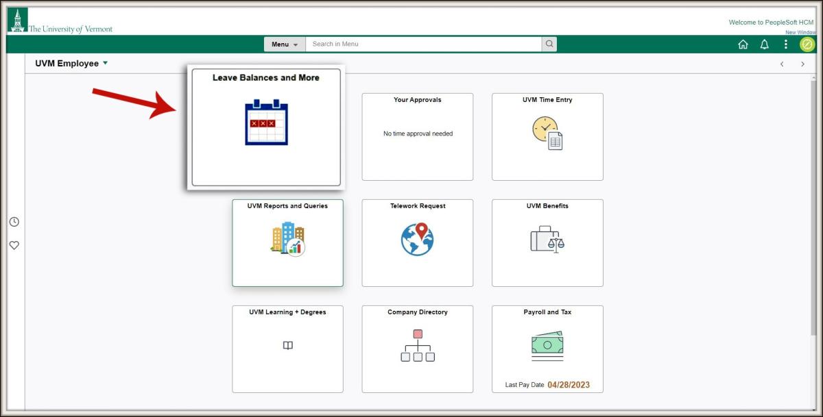 New quick and easy way to check your accrued time in PeopleSoft