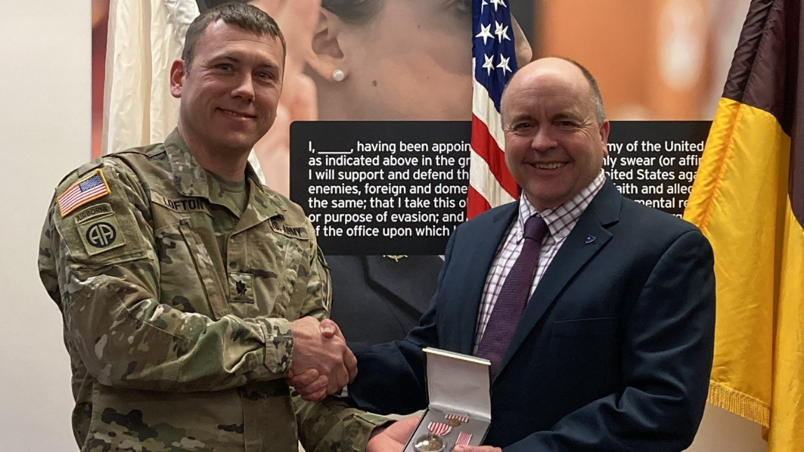 Jody Prescott receives Meritorious Public Service Medal