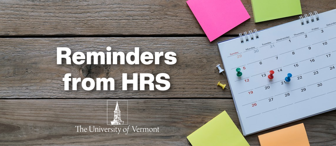 Important EndofYear Reminders from Human Resource Services