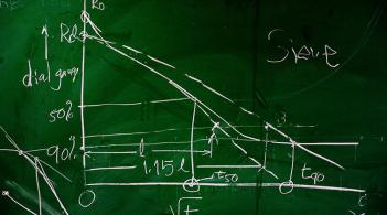 math equations on a chalkboard