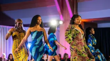 Students walk the catwalk at the BSU Fashion Show