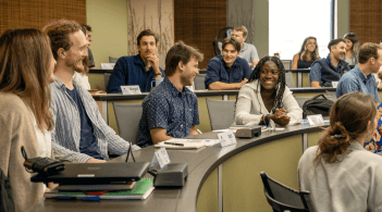 SI-MBA students in a class