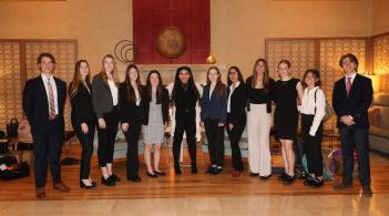 GSB Accounting Club poses for a photo
