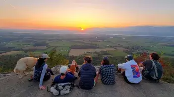 SIMBA Students on Sunset Hike
