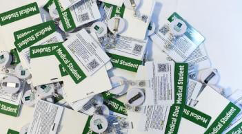 Pile of Medical Student badges