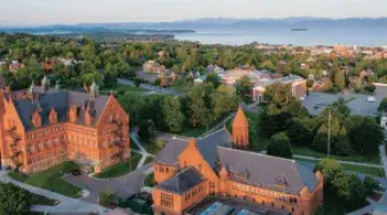 University of Vermont aerial photograph