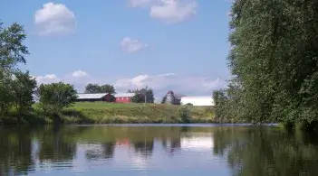 river with trees in the background