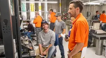 GlobalFoundries employees visit UVM's new semiconductor lab