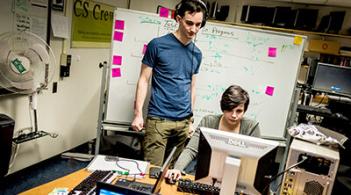 CS Crew students at work