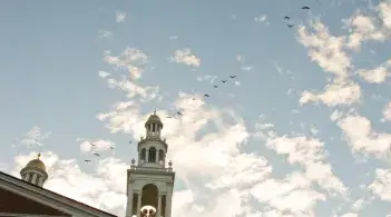 Ira Allen Chapel against the sky