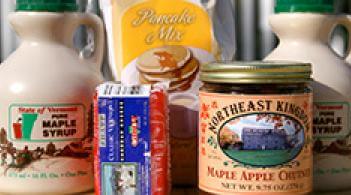 a variety of vermont products food products