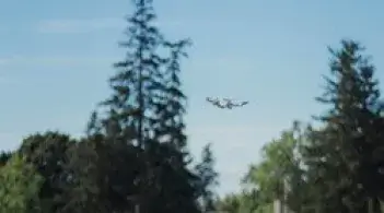 A drone in flight