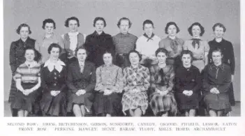 Black and white group photo of Eta Sigma Phi in 1930