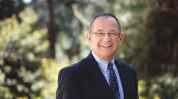 Man in suit looking at camera