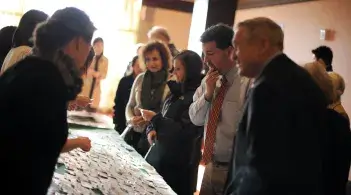 Registration Table at a Conference