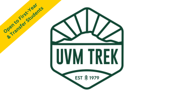 UVM TREK icon, open to First Year and Transfer students