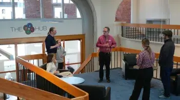 Coworking consortium partners gather at the Hub in Rutland