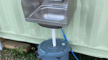 outdoor handwashing station