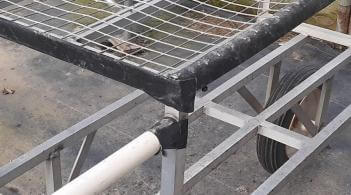 a metal cart