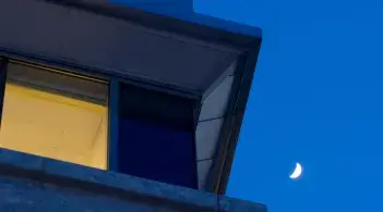 Building at night