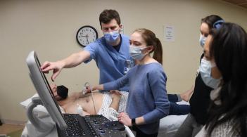 Health care workers in hospital
