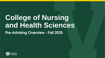 College of Nursing and Health Sciences Pre-Advising Overview thumbnail