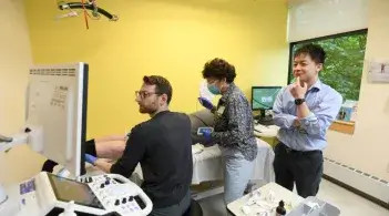 three people ultrasound review