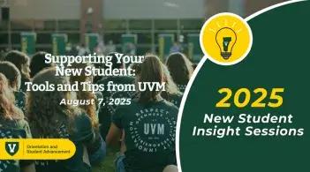Supporting Your New Student: Tools and Tips from UVM thumbnail image