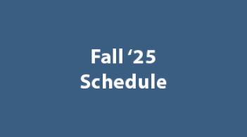 Fall '25 Schedule Template