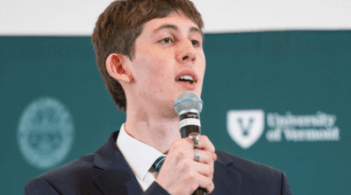 Matty presents at the Vermont Pitch Challenge