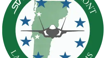 STARBASE Vermont logo of a plane flying over Vermont