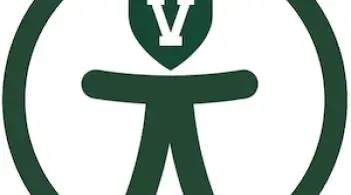 International icon for accessibility with a UVM logo for the head