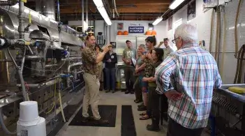 Tim Rademacher gives tour of sugarhouse