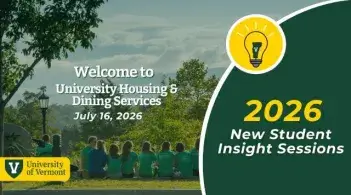 Welcome to University Housing & Dining Services July 16, 2026