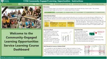 service and civic learning course dashboard