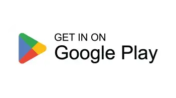 Text reads "Get it on Google Play" next to the Google Play logo, which features a colorful triangle of green, yellow, red, and blue.