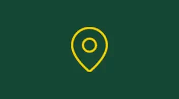 Yellow location pin icon on a dark green background.