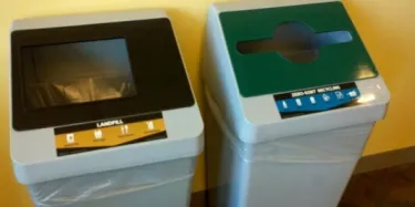 recycling bins